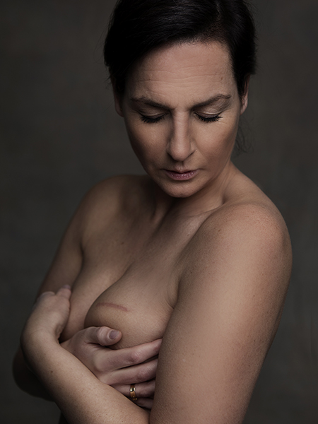 Borstkanker fotoshoot boudoir